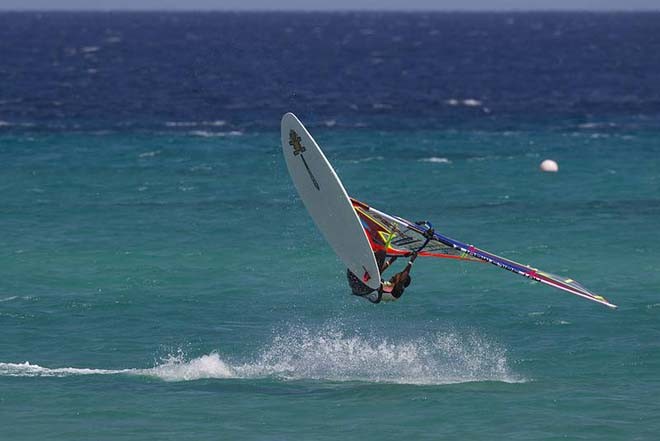 Saragosa pushing hard - PWA Fuerteventura Grand Slam 2011 day 3 ©  John Carter / PWA http://www.pwaworldtour.com